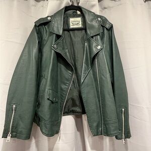 Levi's Dark Green Faux Leather Jacket